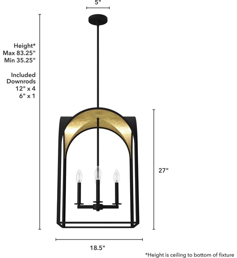 Hunter - Dukestown 18.5" Chandelier by Hunter - Image 3