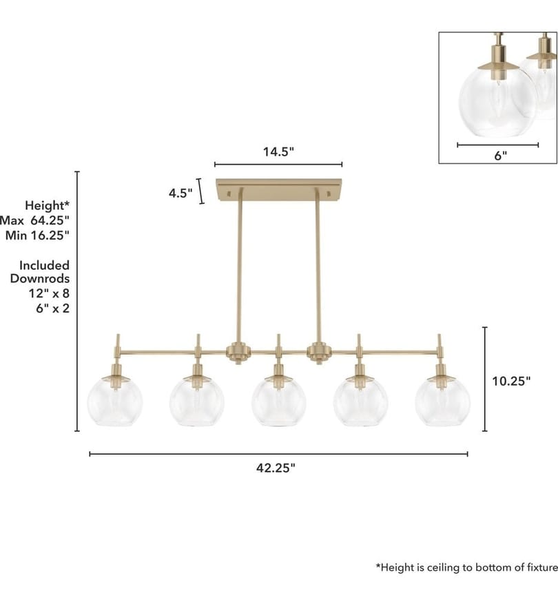 Hunter - Xidane 42.25" Chandelier by Hunter - Image 4