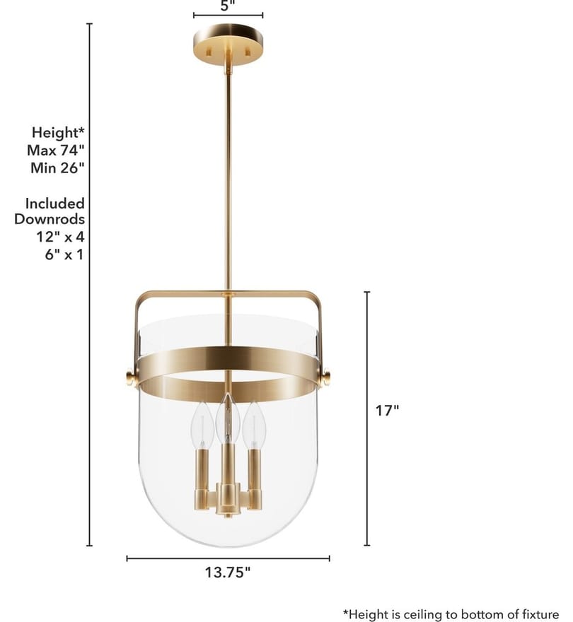 Hunter - Karloff 13.75" Pendant by Hunter - Image 4