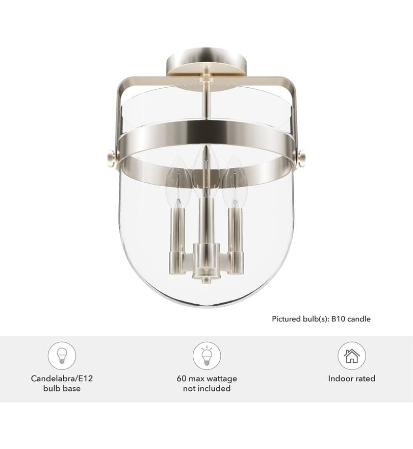 Hunter - Karloff 11.75" Semi-Flush Mount by Hunter - Image 2