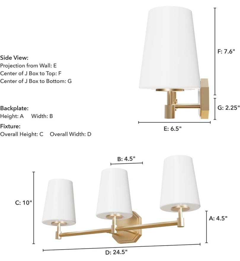 Hunter - Nolita 24.5" Bath Vanity Light by Hunter - Image 3