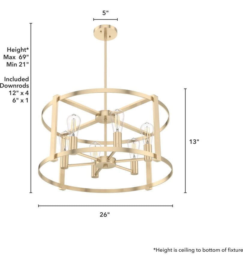 Hunter - Astwood 26" Chandelier by Hunter - Image 5