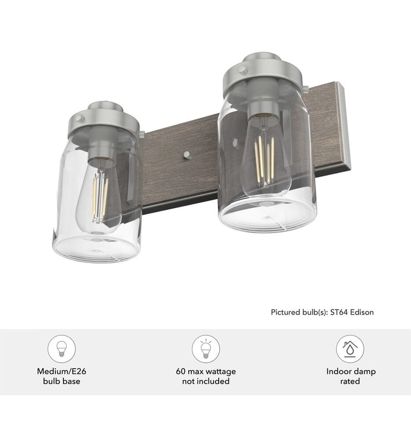 Hunter - Devon Park 14.75" Bath Vanity Light by Hunter - Image 5