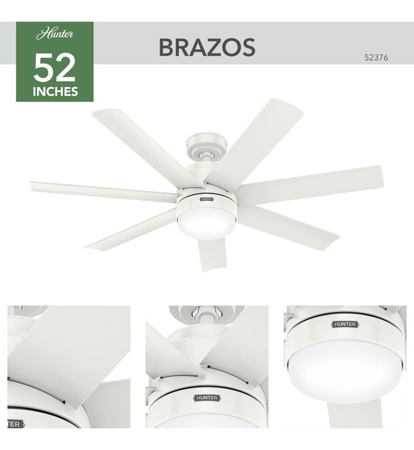 Hunter - Brazos 52" Ceiling Fan by Hunter - Image 13