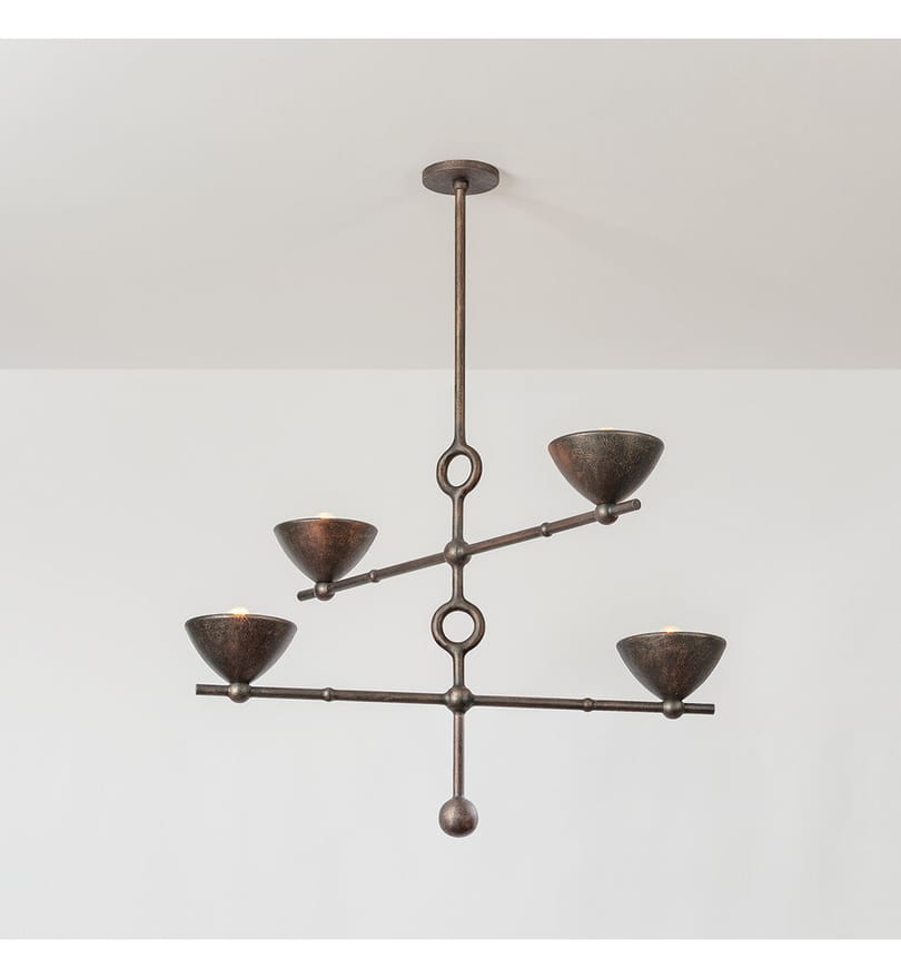 Troy Lighting - F2338-BPG - Vishal 38" Chandelier by Troy Lighting