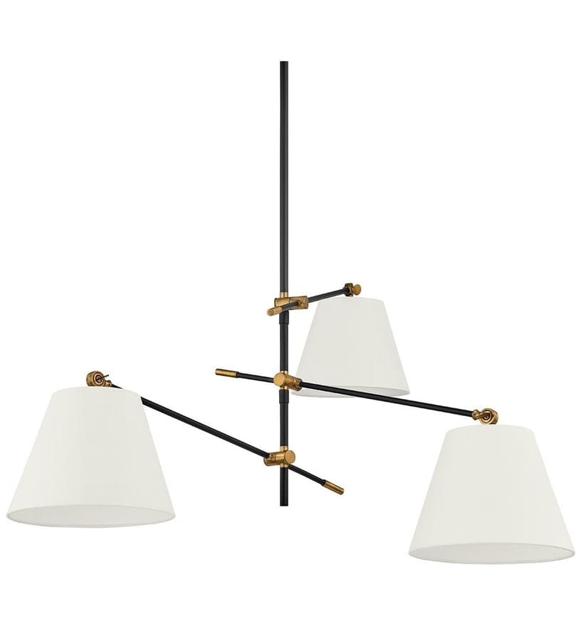 Troy Lighting - F2653-PBR/TBK - Navin 52.5" Chandelier by Troy Lighting