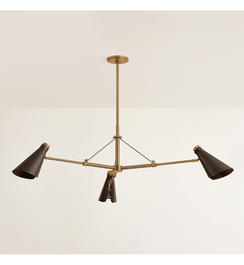 Troy Lighting - F4350-PBR/BRZ - Andersen 49.5" Chandelier by Troy Lighting