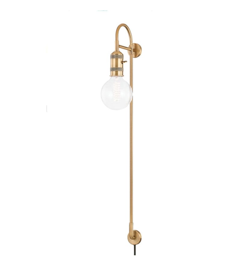 Troy Lighting - PTL8136-PBR - Dean 35.5" Plug In Wall Sconce by Troy Lighting