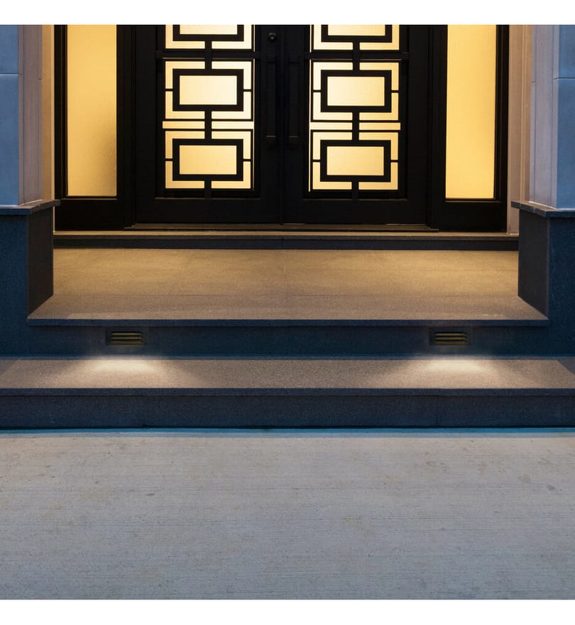 WAC Lighting - 9in 12V LED Horizontal Louvered Surface Mounted Step Light and Wall Light by WAC Lighting - Image 2