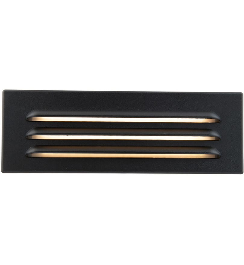 WAC Lighting - 9in 12V LED Horizontal Louvered Surface Mounted Step Light and Wall Light by WAC Lighting - Image 4