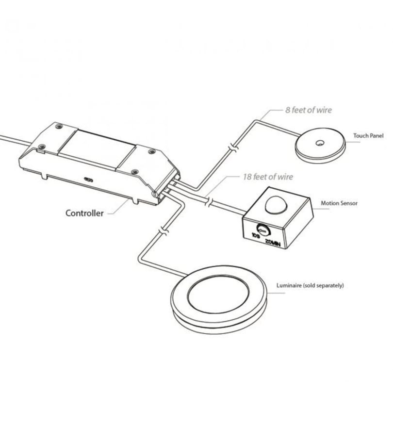 WAC Lighting - CT-6A-R2 - Touch On/Off & Occupancy Sensor Controller by WAC Lighting - Image 2