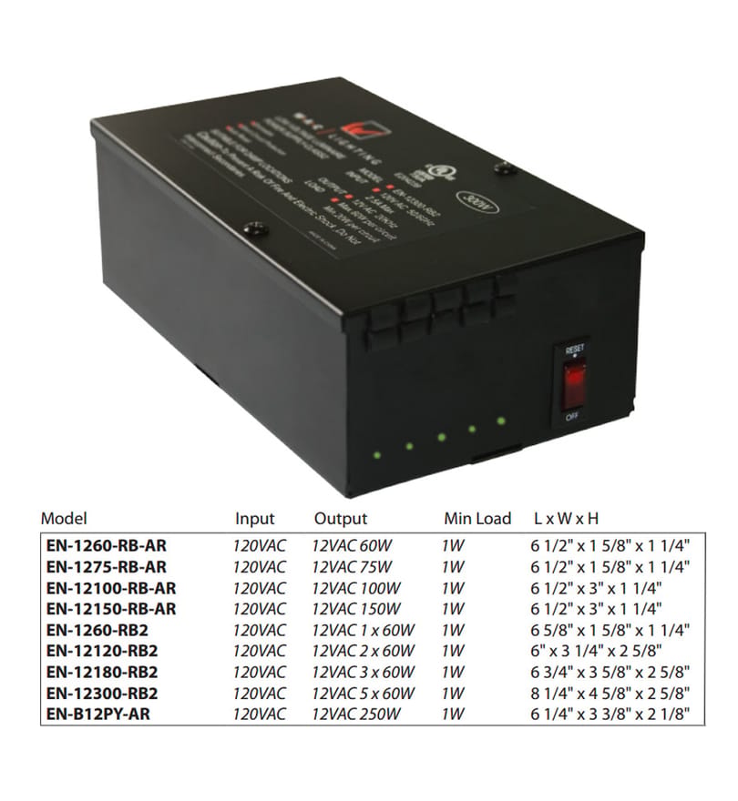 WAC Lighting - EN-24100-RB2 - Remote Enclosed Electronic Transformer by WAC Lighting - Image 2