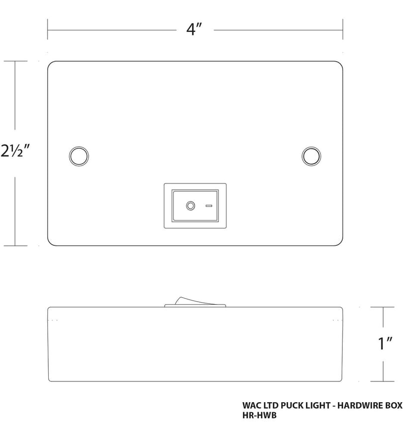 WAC Limited - Hardwired Box with On/Off Switch for Line Voltage Puck Light by WAC Limited - Image 3