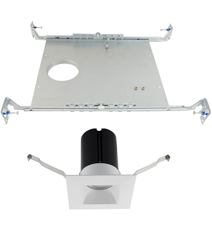 WAC Limited - R2DSDN-F930-WT - Ion LED 2in Square Recessed Light with New Construction Frame-in Kit by WAC Limited
