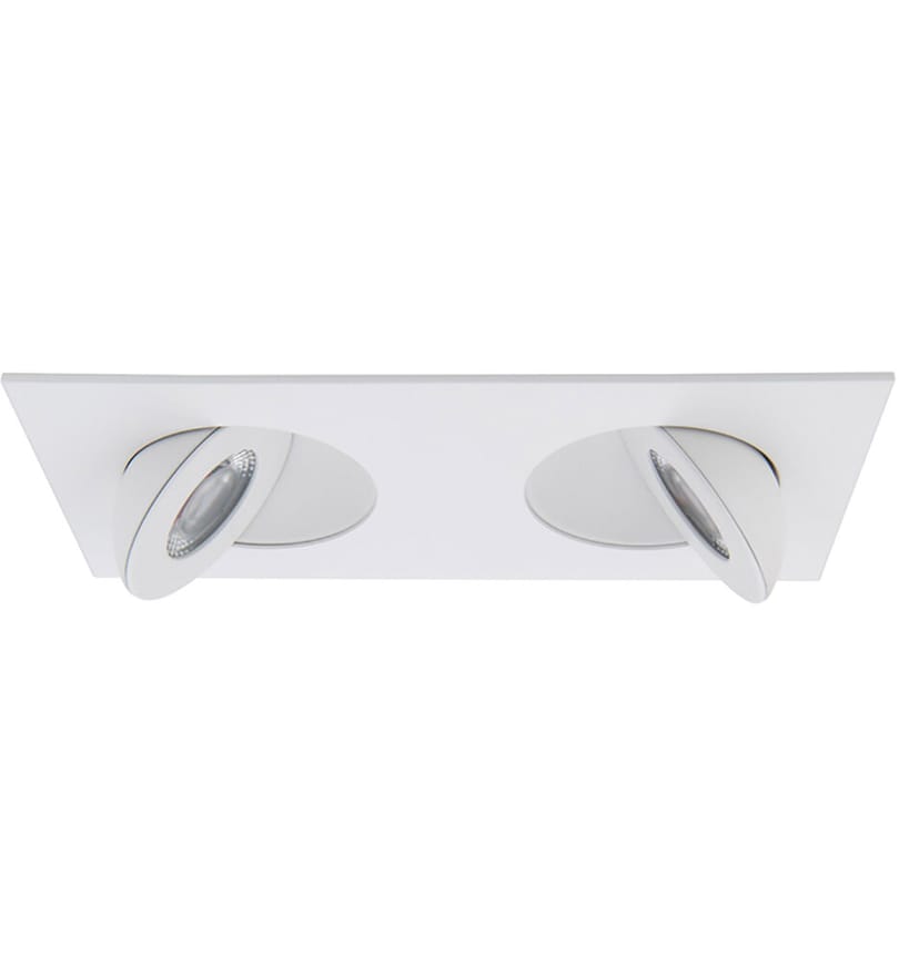 WAC Limited - R2ESAR-2-W930-WT - Lotos 2in LED 2-Light Square Adjustable Recessed Kit by WAC Limited - Image 2