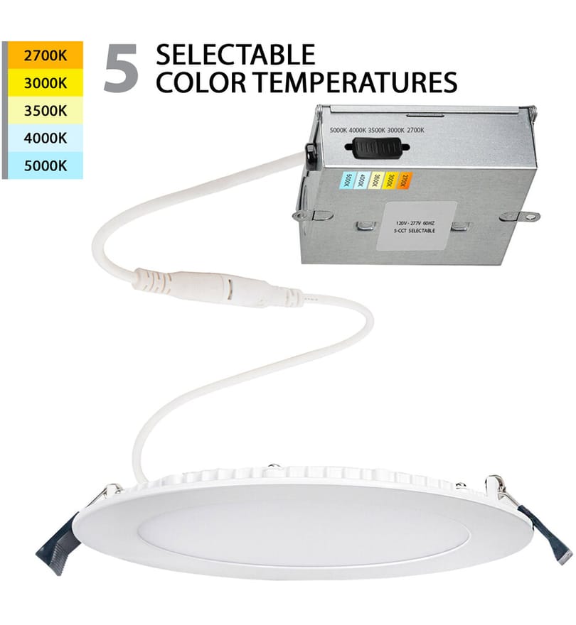 WAC Limited - R6ERDR-W9CS-WT - Lotos 6in LED 5-CCT Round Recessed Kit by WAC Limited