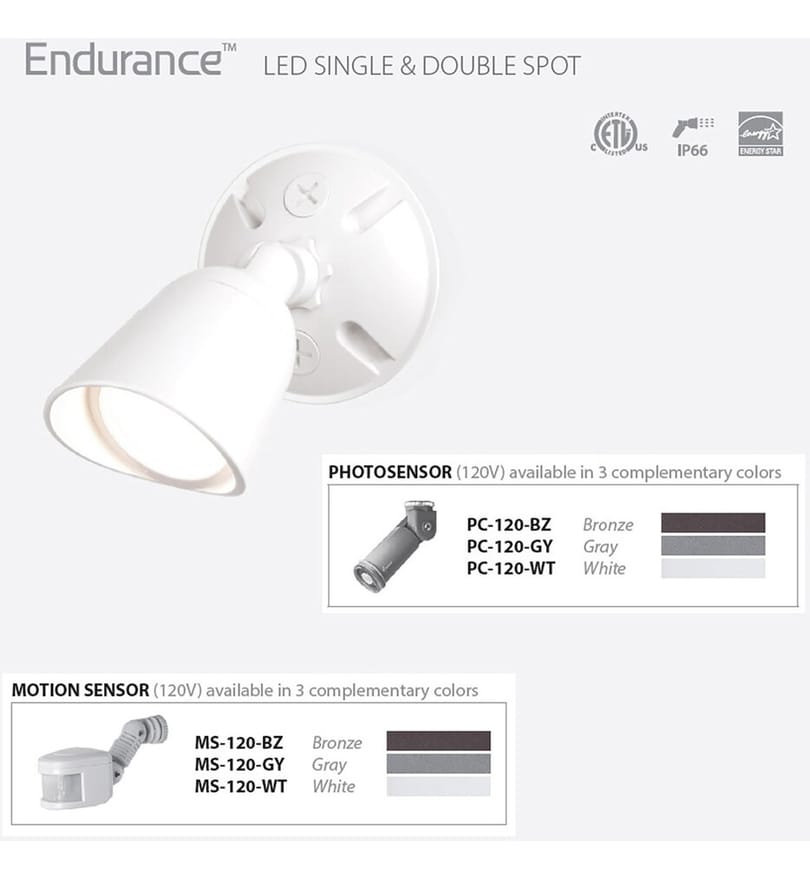 WAC Limited - WP-LED415-50-ABK - Endurance 6.75" Outdoor Spot Light by WAC Limited - Image 3