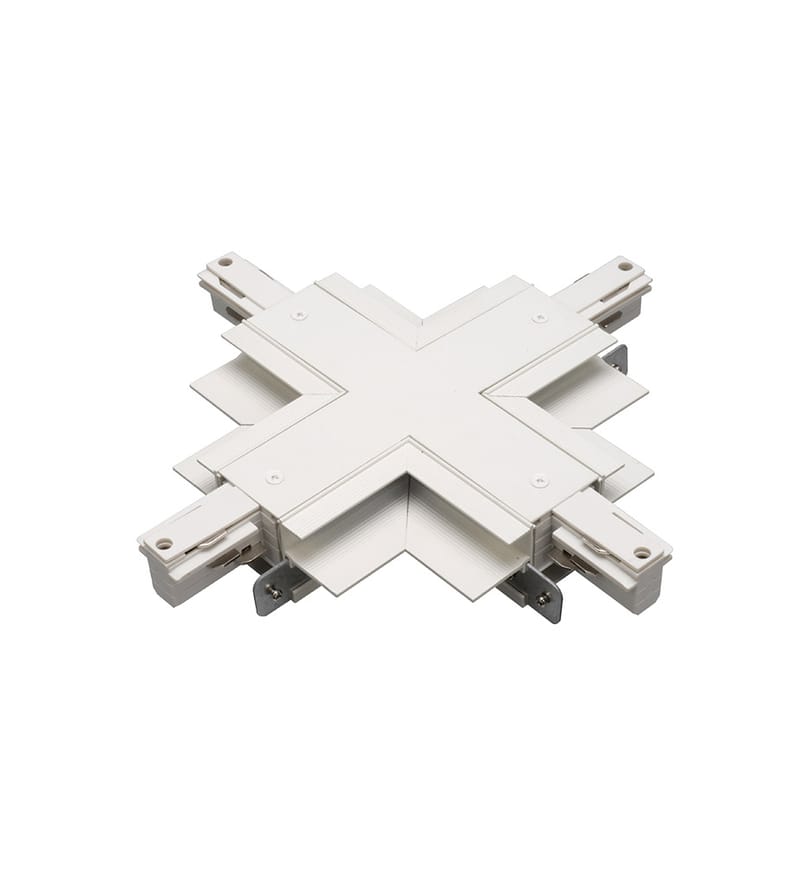 WAC Lighting - WXC-RTL-BK - W Track Recessed Flangeless Mount Architectural Track X-Connector by WAC Lighting