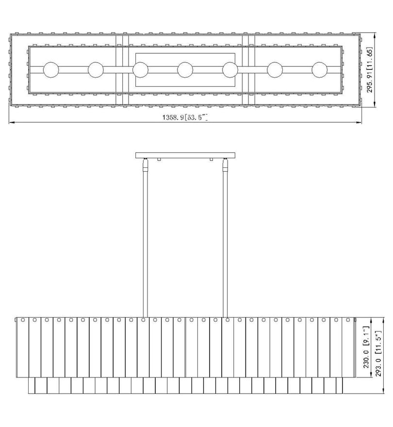 Z-Lite - Glacier 53.5-inch Linear Chandelier by Z-Lite - Image 6