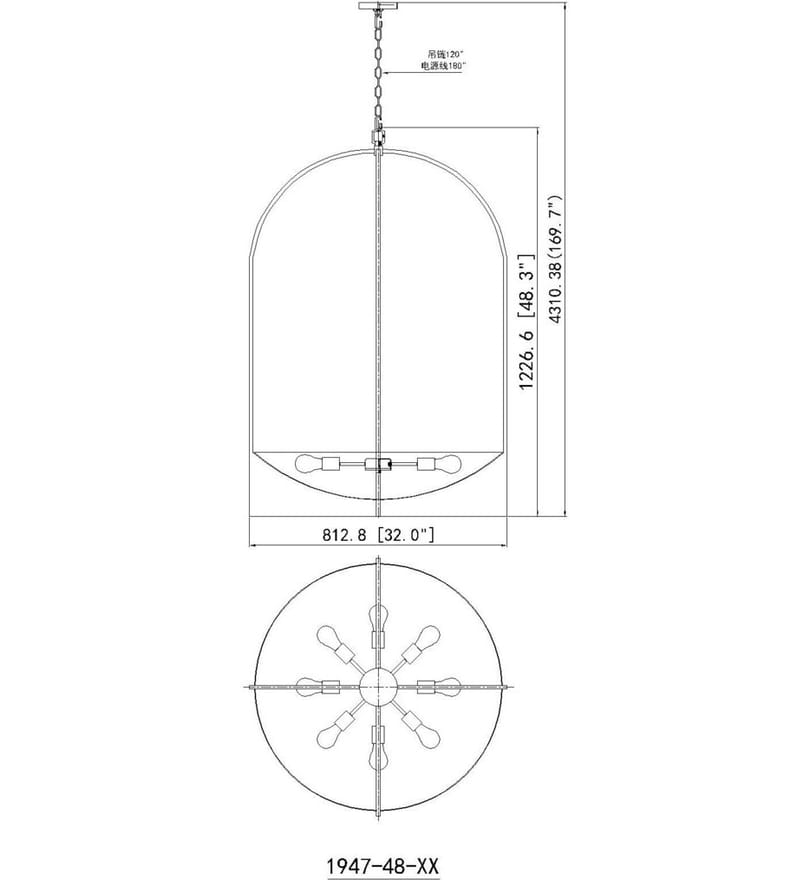 Z-Lite - Devon 32" Chandelier by Z-Lite - Image 7