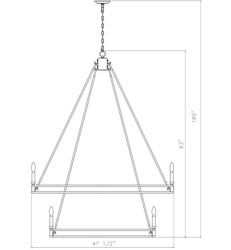 Z-Lite - 4005-20SBR - Dennison 47.5-inch Chandelier by Z-Lite - Image 6