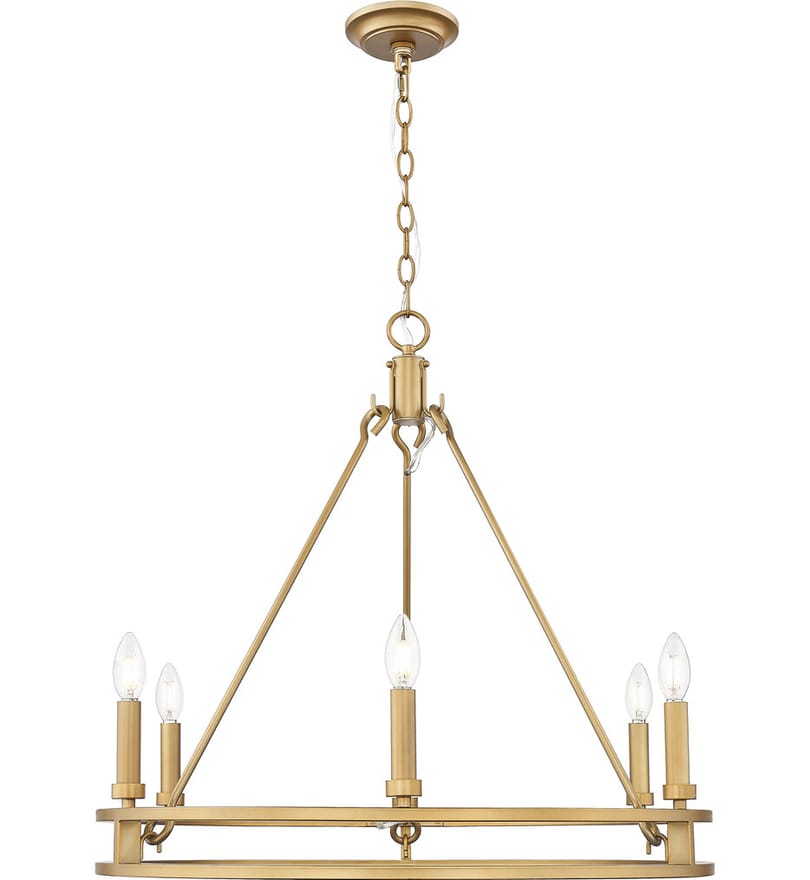 Z-Lite - 4005-6SBR - Dennison 27.5-inch Chandelier by Z-Lite - Image 3