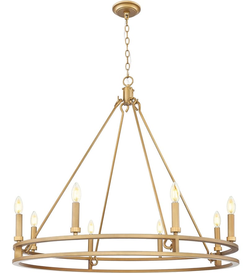 Z-Lite - 4005-8SBR - Dennison 36-inch Chandelier by Z-Lite