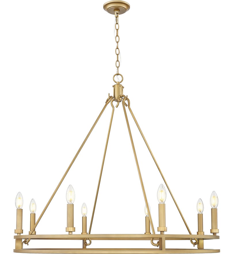 Z-Lite - 4005-8SBR - Dennison 36-inch Chandelier by Z-Lite - Image 3