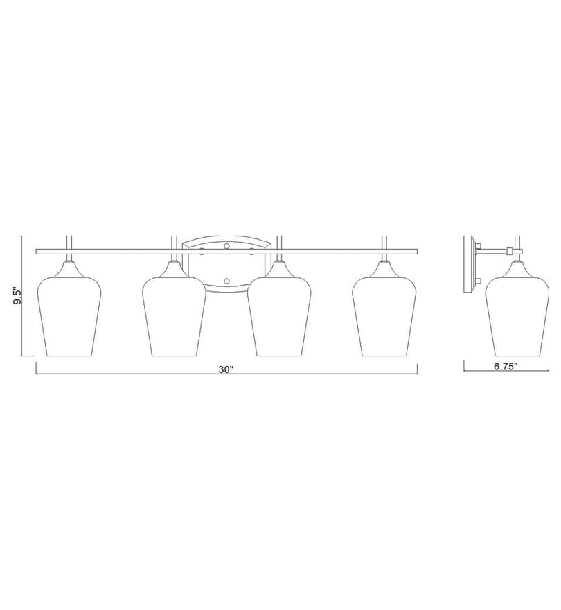 Z-Lite - 473-4V-BBR - Joliet 30-inch Bath Vanity Light by Z-Lite - Image 6