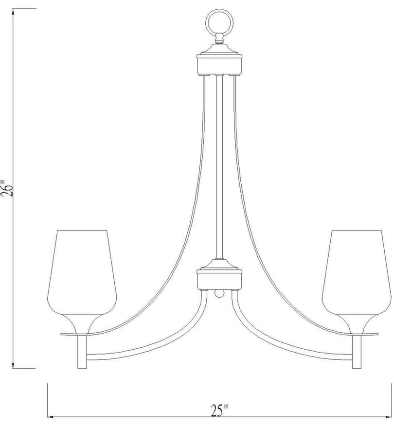 Z-Lite - Joliet 25" Chandelier by Z-Lite - Image 8