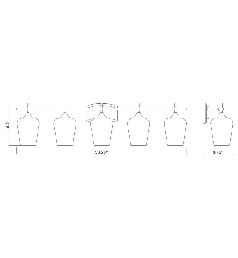 Z-Lite - 473-5V-BBR - Joliet 38.25-inch Bath Vanity Light by Z-Lite - Image 6