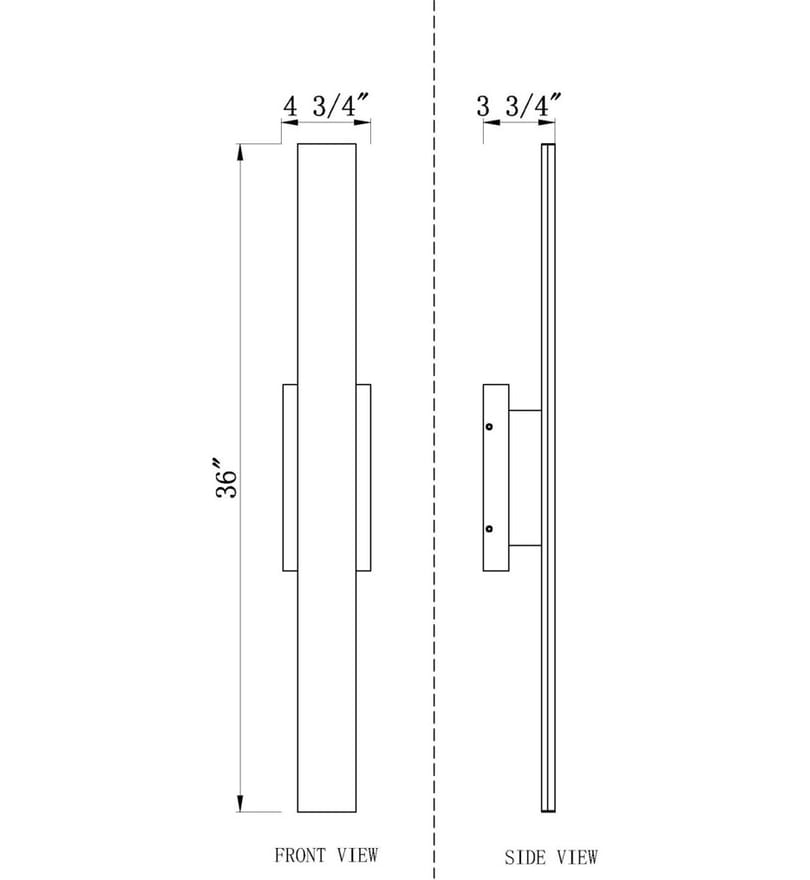 Z-Lite - 5006-36BK-LED - Stylet 36" Outdoor Wall Sconce by Z-Lite - Image 8
