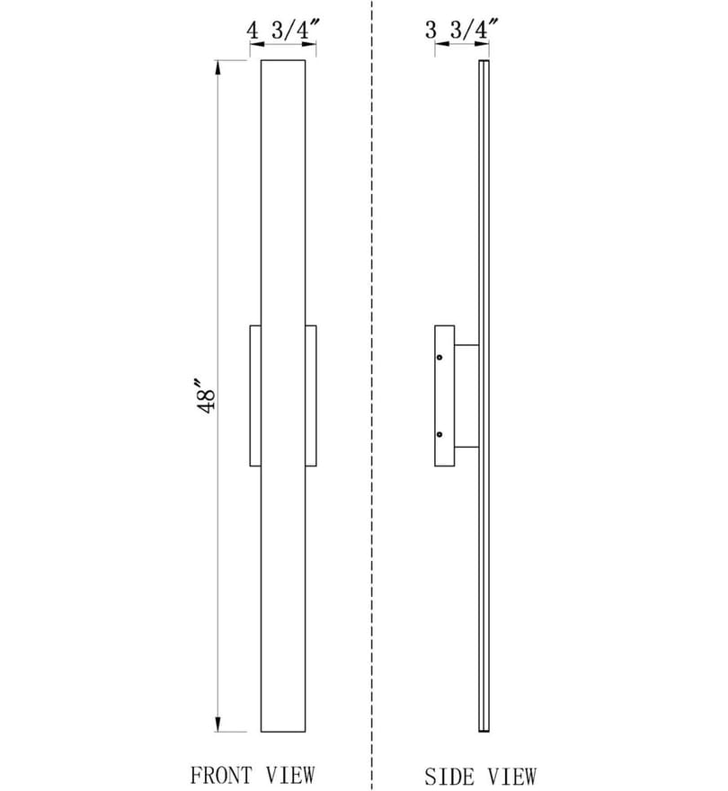 Z-Lite - 5006-48BK-LED - Stylet 48" Outdoor Wall Sconce by Z-Lite - Image 7