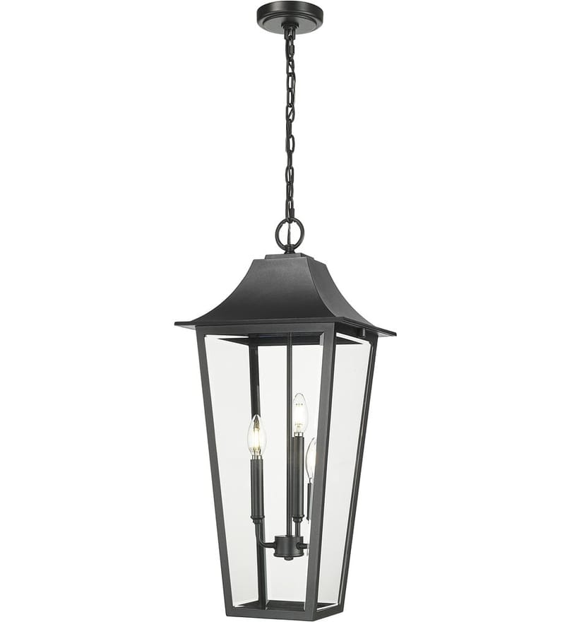 Z-Lite - 5008CHXL-BK - Gannon 12" Outdoor Pendant by Z-Lite