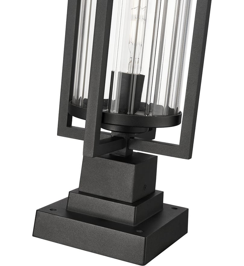 Z-Lite - 5013PHBS-SQPM-BK - Aura 27" Outdoor Pier Mount by Z-Lite - Image 4