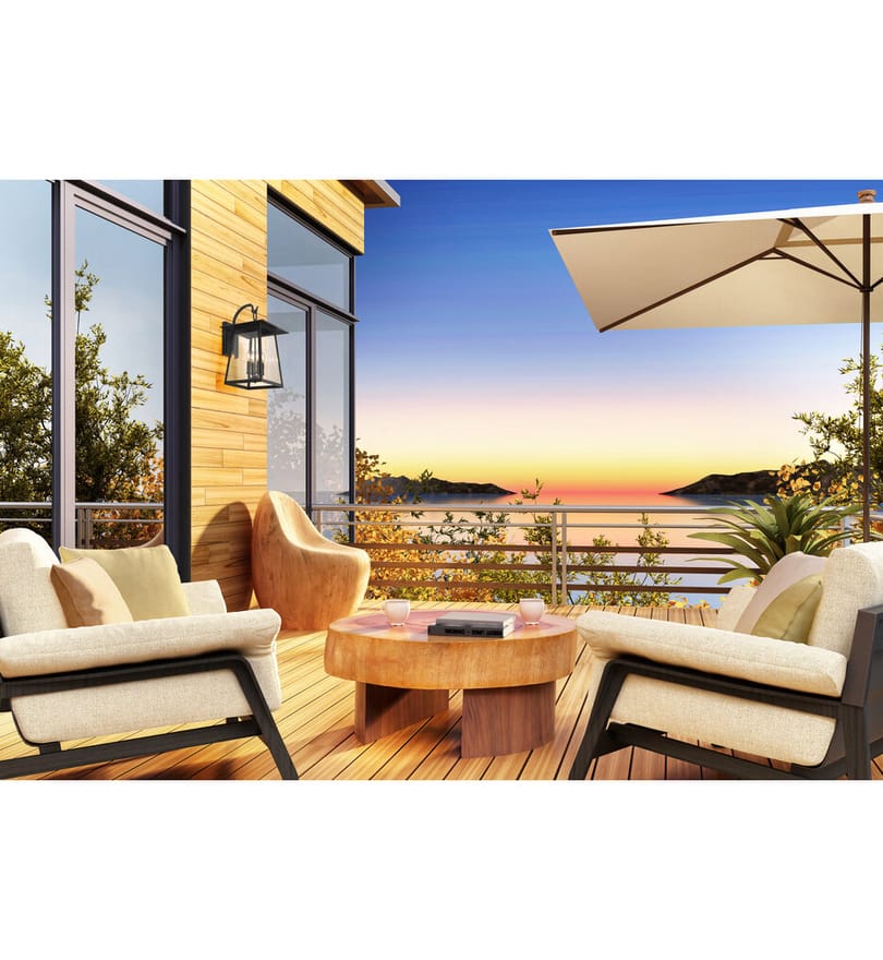 Z-Lite - 5015B-BK - Rainer 23" Outdoor Wall Sconce by Z-Lite - Image 6
