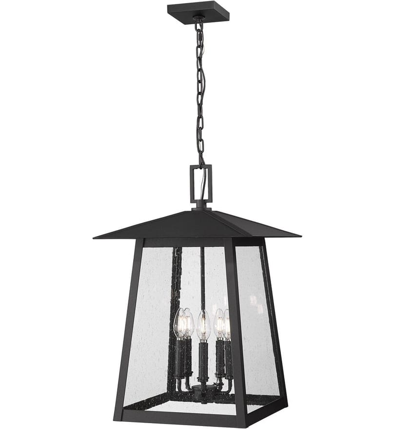 Z-Lite - 5015CHXL-BK - Rainer 15.5" Outdoor Pendant by Z-Lite