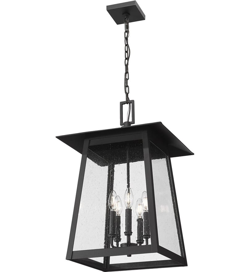 Z-Lite - 5015CHXL-BK - Rainer 15.5" Outdoor Pendant by Z-Lite - Image 6