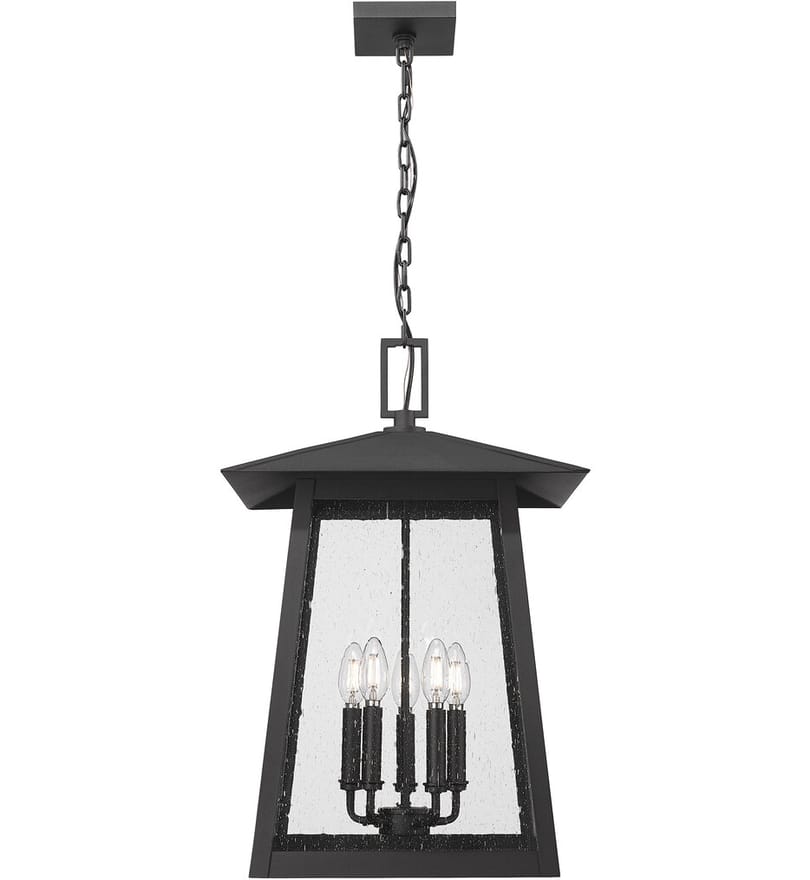 Z-Lite - 5015CHXL-BK - Rainer 15.5" Outdoor Pendant by Z-Lite - Image 4