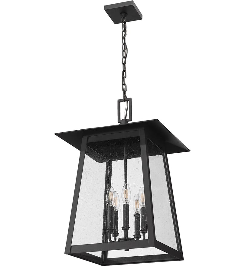 Z-Lite - 5015CHXL-BK - Rainer 15.5" Outdoor Pendant by Z-Lite - Image 2