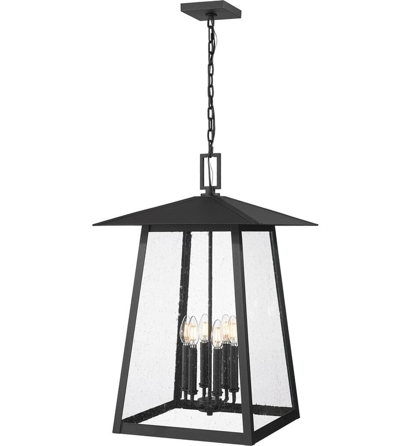 Z-Lite - 5015CHXXL-BK - Rainer 17.5" Outdoor Pendant by Z-Lite