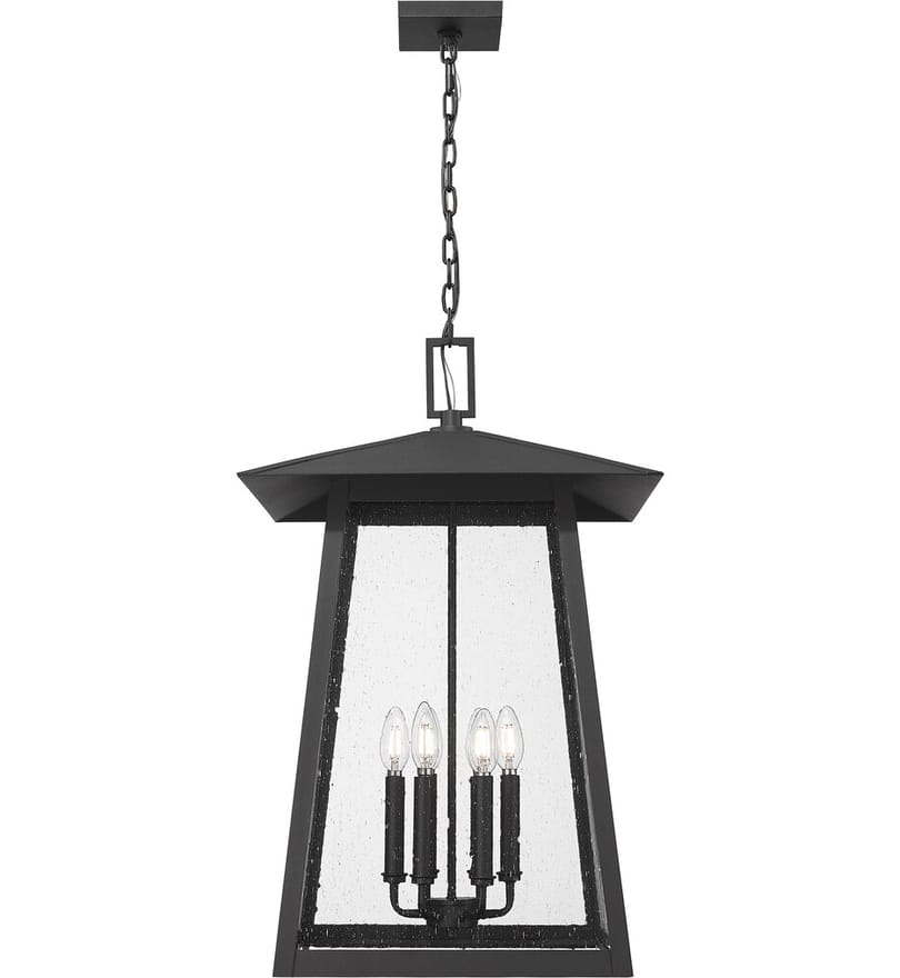 Z-Lite - 5015CHXXL-BK - Rainer 17.5" Outdoor Pendant by Z-Lite - Image 5