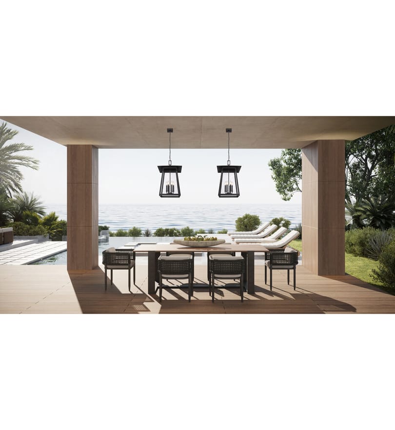 Z-Lite - 5015CHXXL-BK - Rainer 17.5" Outdoor Pendant by Z-Lite - Image 6