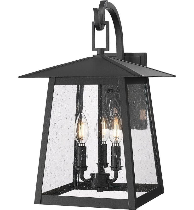 Z-Lite - 5015M-BK - Rainer 19" Outdoor Wall Sconce by Z-Lite