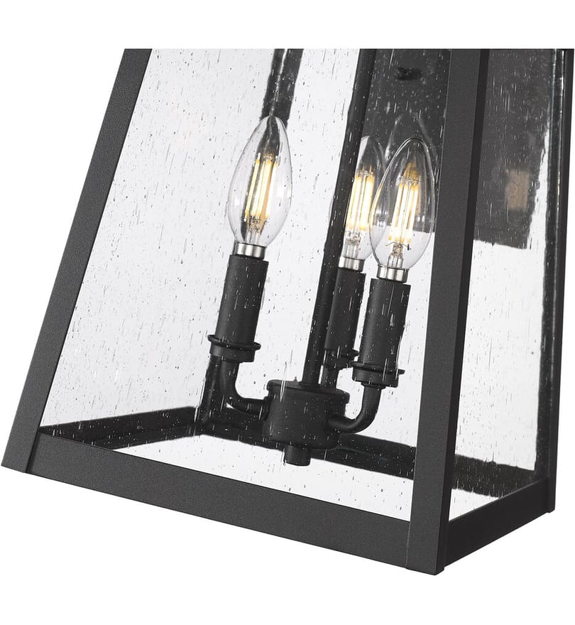 Z-Lite - 5015M-BK - Rainer 19" Outdoor Wall Sconce by Z-Lite - Image 3