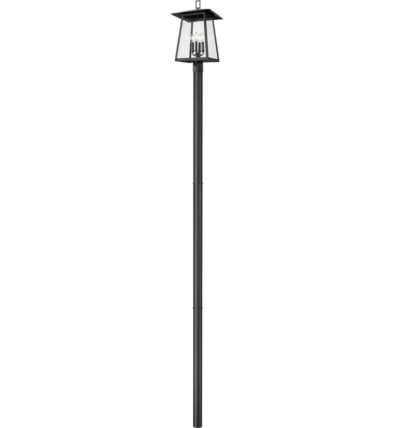 Z-Lite - 5015PHBR-5009P120-BK - Rainer 142.25" Outdoor Post Light by Z-Lite