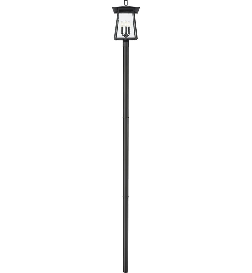 Z-Lite - 5015PHBR-5009P120-BK - Rainer 142.25" Outdoor Post Light by Z-Lite - Image 7