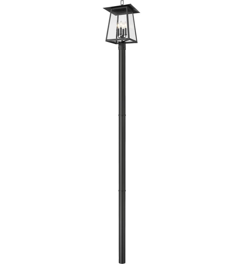 Z-Lite - 5015PHBR-5009P96-BK - Rainer 118.25" Outdoor Post Light by Z-Lite - Image 8