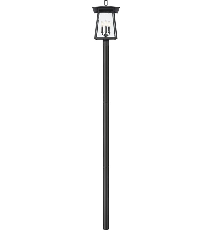 Z-Lite - 5015PHBR-5009P96-BK - Rainer 118.25" Outdoor Post Light by Z-Lite - Image 5