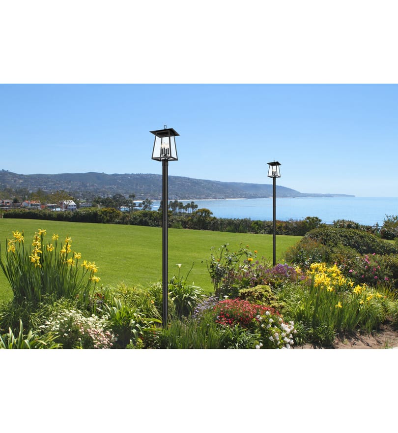 Z-Lite - 5015PHBR-5009P96-BK - Rainer 118.25" Outdoor Post Light by Z-Lite - Image 2